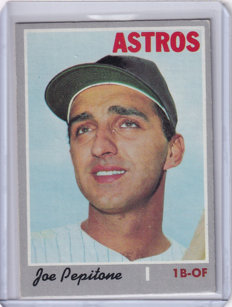 1970 Topps Baseball #598 Joe Pepitone - Houston Astros
