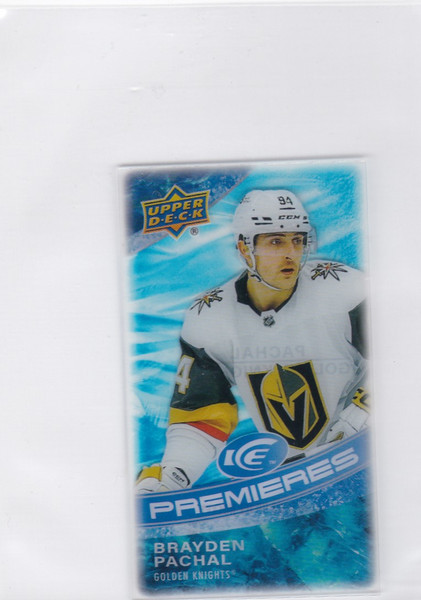 2022-23 Upper Deck Ice Premieres #MI-8 Brayden Pachal Mini RC Golden Knights