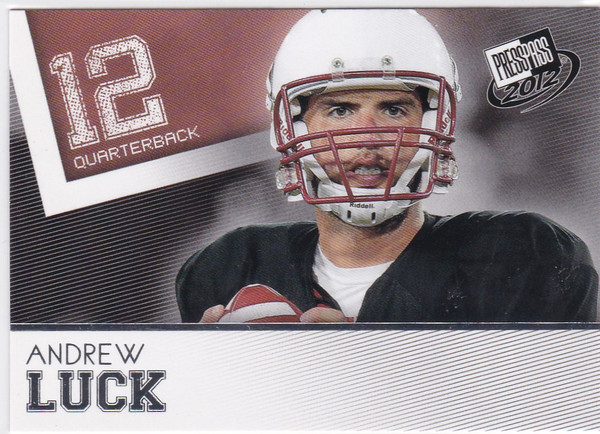 2012 Press Pass #30 Andrew Luck Stanford Cardinals