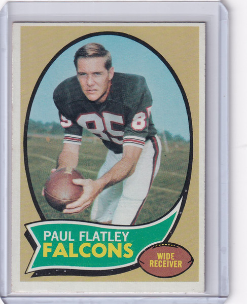 1970 Topps Football #66 Paul Flatley - Atlanta Falcons