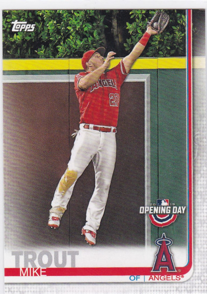 2019 Topps Opening Day #24 Mike Trout Angels