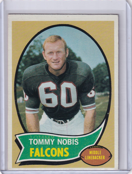 1970 Topps Football #40 Tommy Nobis - Atlanta Falcons