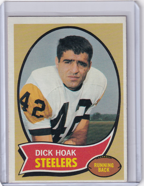 1970 Topps Football #28 Dick Hoak - Pittsburgh Steelers