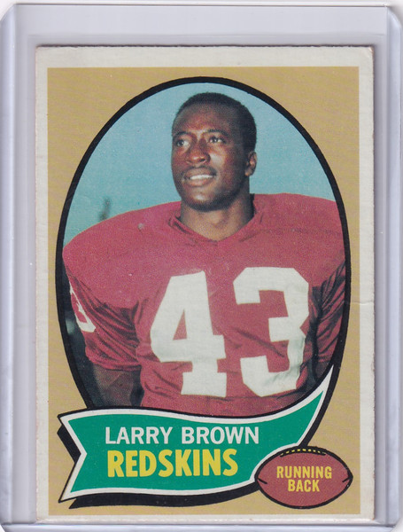 1970 Topps Football #24 Larry Brown RC - Washington Redskins