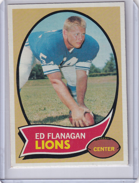 1970 Topps Football #11 Ed Flanagan RC - Detroit Lions