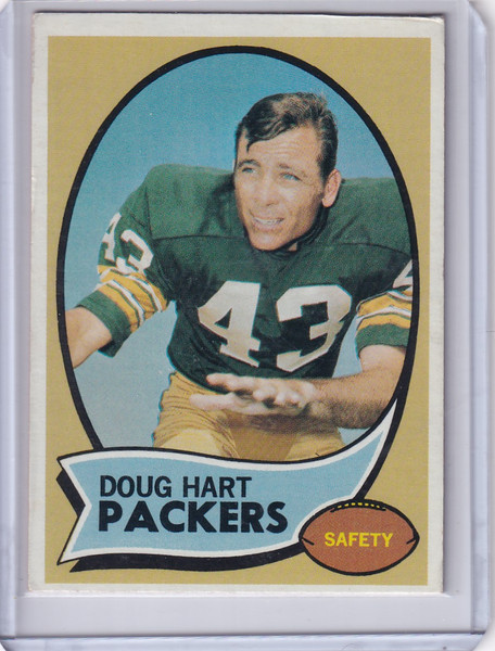 1970 Topps Football #2 Doug Hart RC - Green Bay Packers