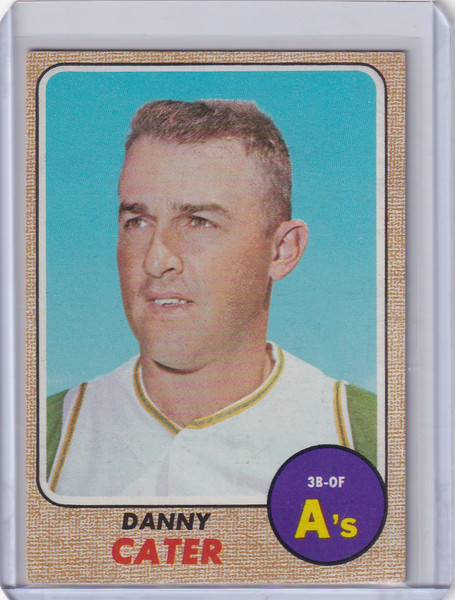 1968 Topps Baseball #535 Danny Cater - Oakland Athletics