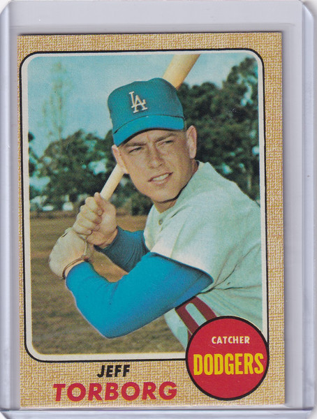 1968 Topps Baseball #492 Jeff Torborg - Los Angeles Dodgers