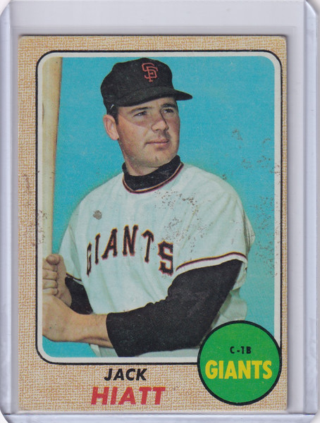1968 Topps Baseball #419 Jack Hiatt - San Francisco Giants