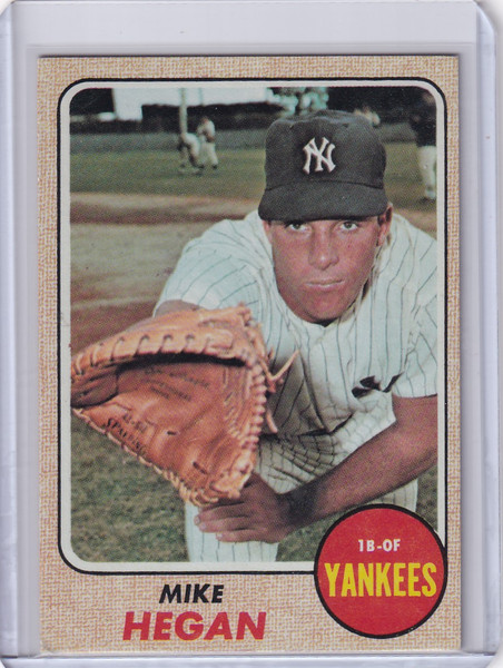 1968 Topps Baseball #402 Mike Hegan - New York Yankees