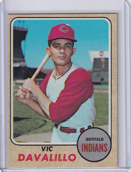 1968 Topps Baseball #397 Vic Davalillo - Cleveland Indians