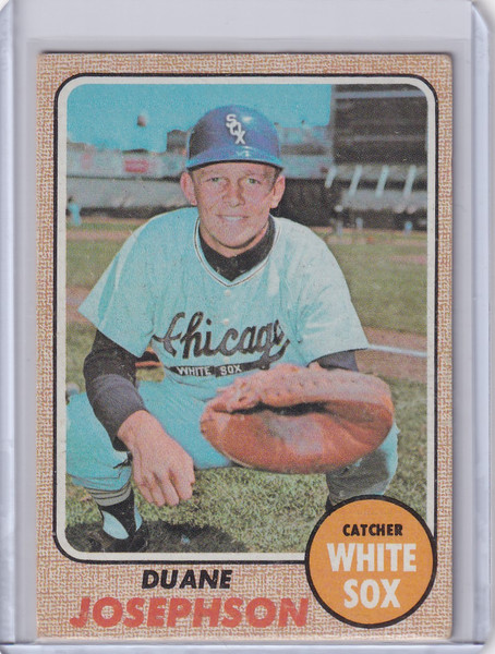 1968 Topps Baseball #329 Duane Josephson - Chicago White Sox