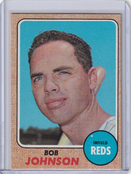 1968 Topps Baseball #338 Bob Johnson - Cincinnati Reds