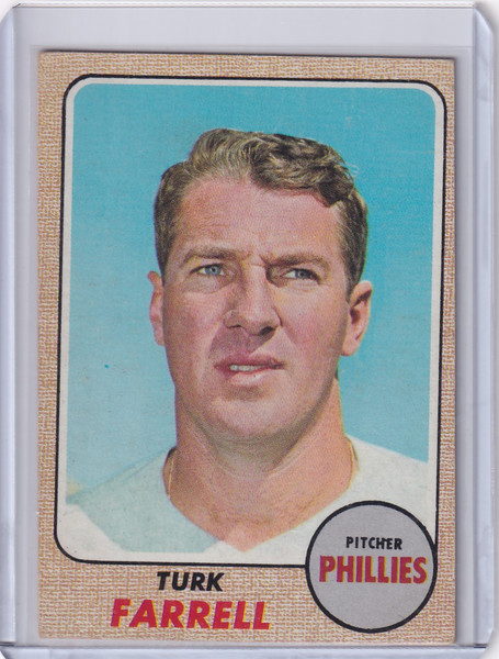 1968 Topps Baseball #217 Turk Farrell - Philadelphia Phillies