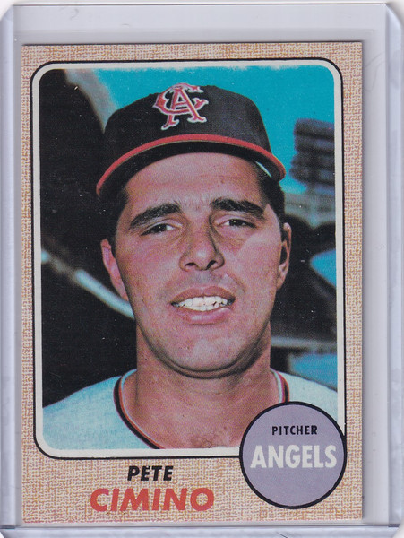 1968 Topps Baseball #143 Pete Cimino - California Angels