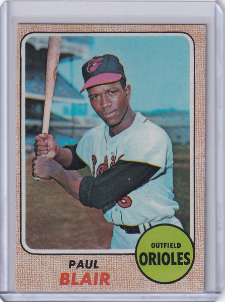 1968 Topps Baseball #135 Paul Blair - Baltimore Orioles