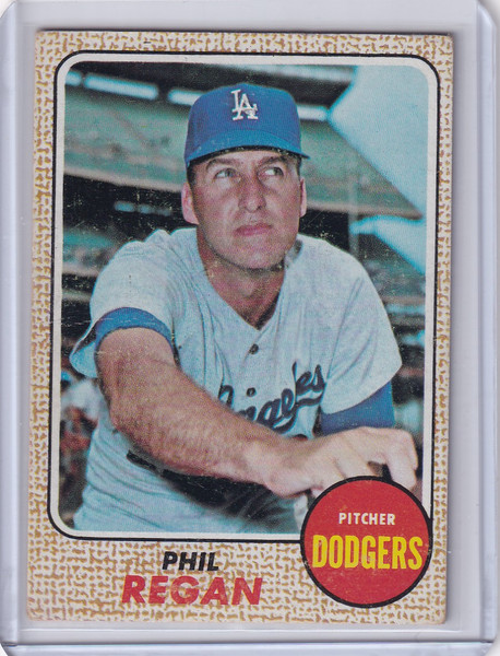 1968 Topps Baseball #88 Phil Regan - Los Angeles Dodgers
