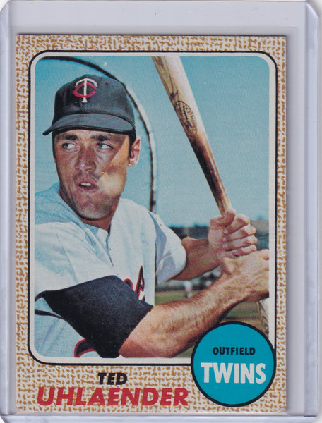 1968 Topps Baseball #28 Ted Uhlaender - Minnesota Twins