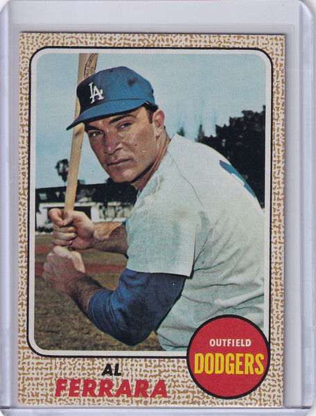 1968 Topps Baseball #34 Al Ferrara - Los Angeles Dodgers