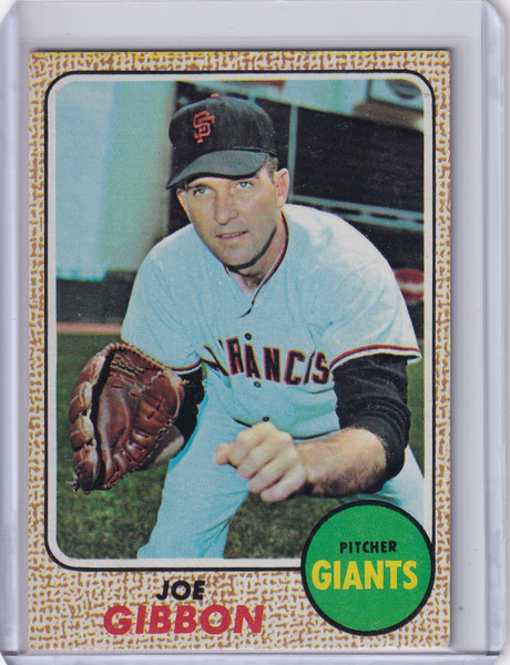 1968 Topps Baseball #32 Joe Gibbon - San Francisco Giants