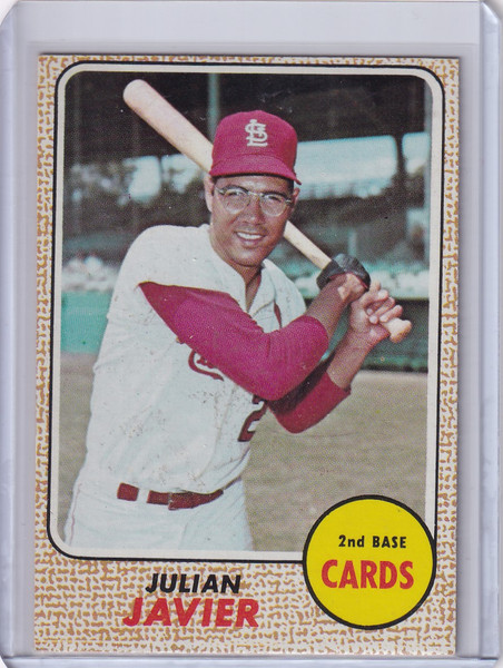 1968 Topps Baseball #25 Julian Javier - St. Louis Cardinals