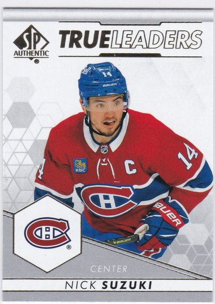 2022-23 SP Authentic True Leaders #TL-13 Nick Suzuki Montreal Canadiens