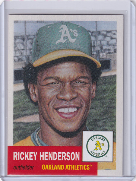 TOPPS BASEBALL LIVING SET #28 Rickey Henderson - Oakland Athletics