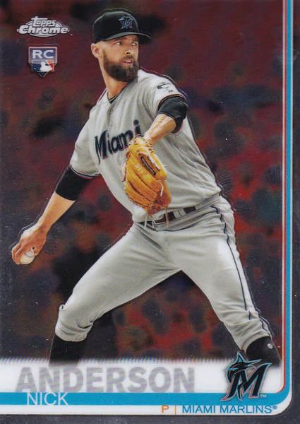 2019 Topps Chrome #20 Nick Anderson Rookie RC Miami Marlins