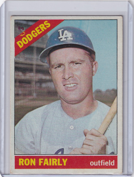 1966 Topps Baseball #330 Ron Fairly - Los Angeles Dodgers