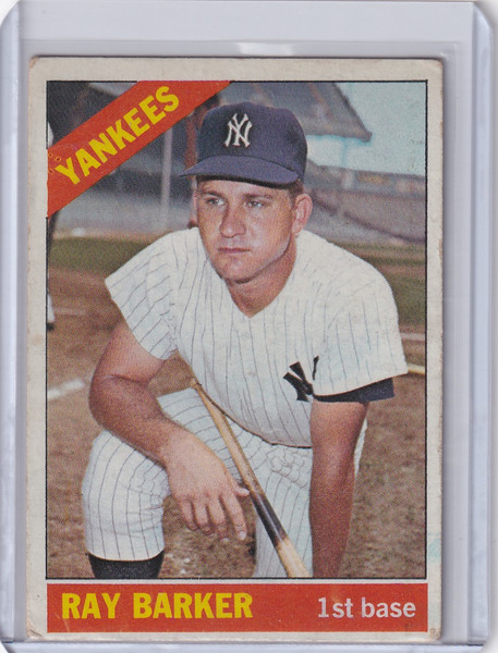 1966 Topps Baseball #323 Ray Barker - New York Yankees
