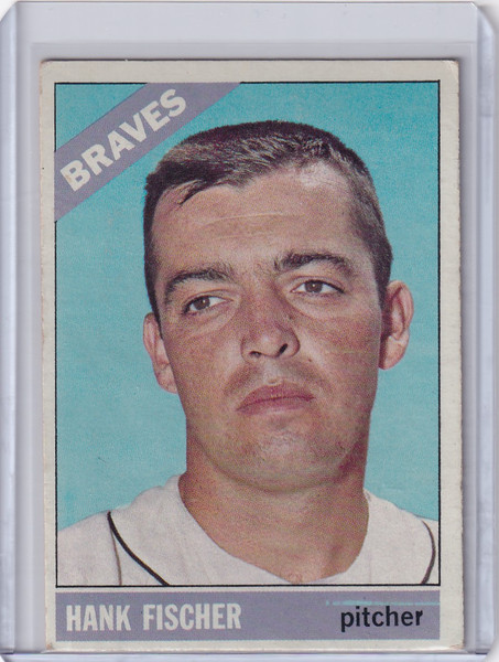 1966 Topps Baseball #381 Hank Fischer - Atlanta Braves