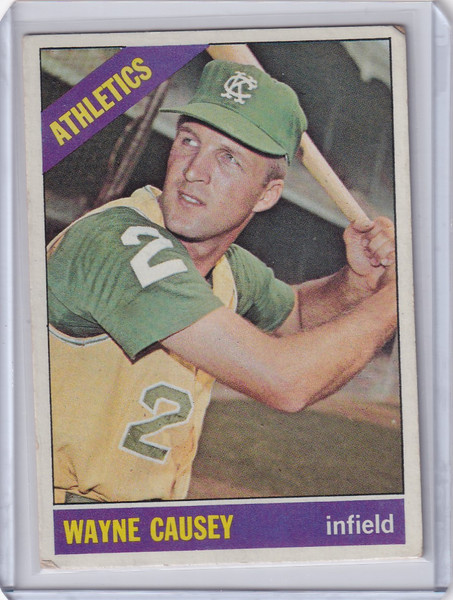 1966 Topps Baseball #366 Wayne Causey - Kansas City Athletics