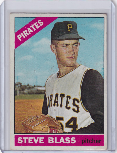 1966 Topps Baseball #344 Steve Blass - Pittsburgh Pirates