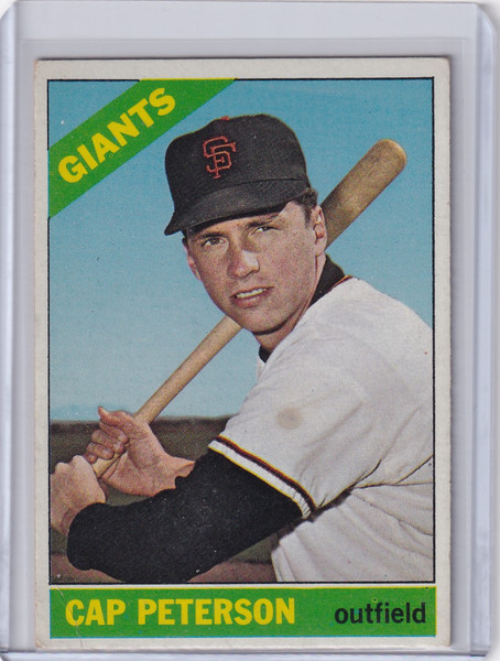 1966 Topps Baseball #349 Cap Peterson - San Francisco Giants