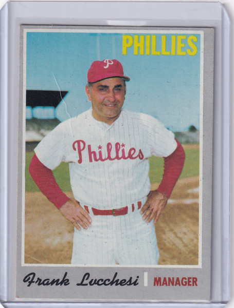 1970 Topps Baseball #662 Frank Lucchesi - Philadelphia Phillies RC