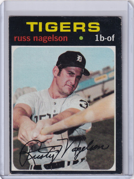 1971 Topps Baseball #708 Russ Nagelson - Detroit Tigers SP