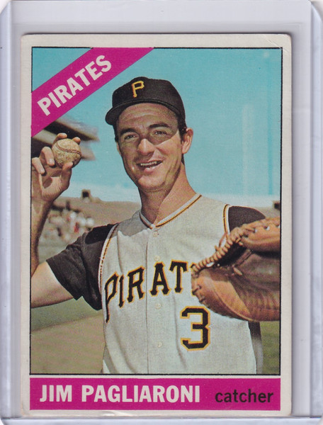 1966 Topps Baseball #33 Jim Pagliaroni - Pittsburgh Pirates