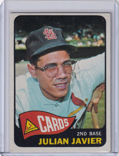 1965 Topps Baseball #447 Julian Javier - St. Louis Cardinals