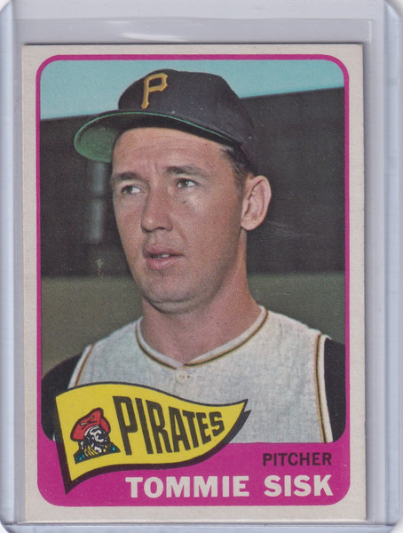 1965 Topps Baseball #558 Tommie Sisk - Pittsburgh Pirates