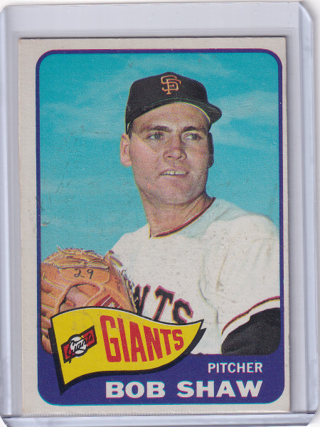 1965 Topps Baseball #428 Bob Shaw - San Francisco Giants