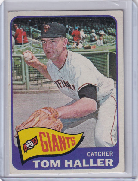 1965 Topps Baseball #465 Tom Haller - San Francisco Giants