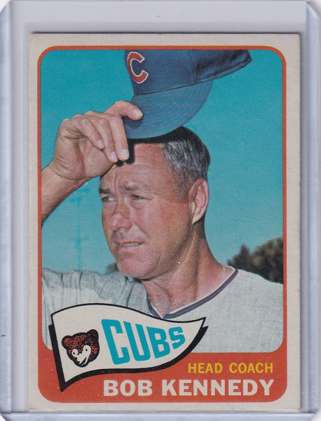 1965 Topps Baseball #457 Bob Kennedy MG - Chicago Cubs