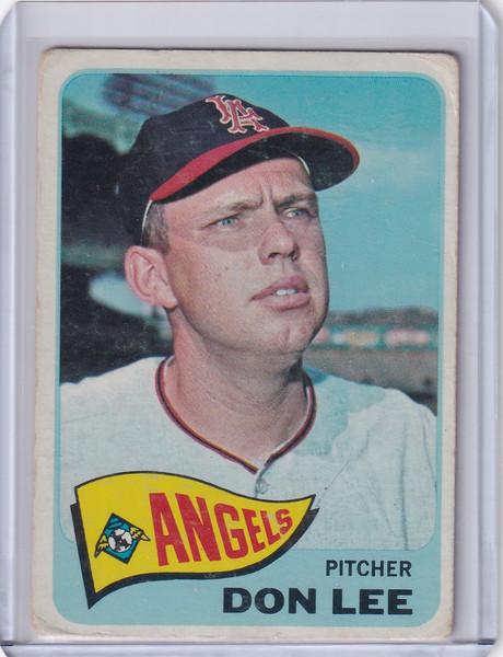 1965 Topps Baseball #595 Don Lee - Los Angeles Angels