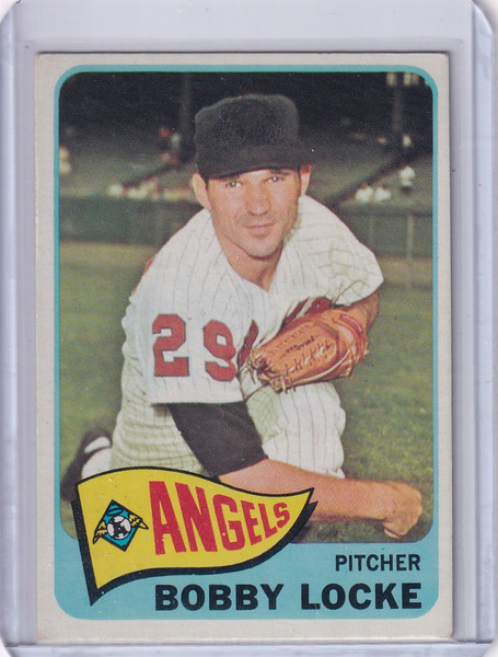 1965 Topps Baseball #324 Bobby Locke - Los Angeles Angels