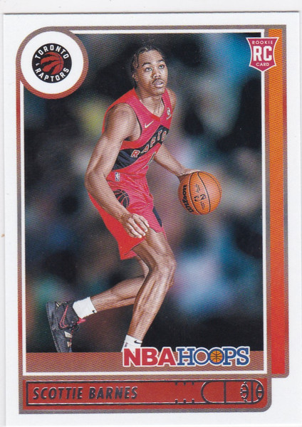 2021-22 NBA Hoops #227 Scottie Barnes RC Toronto Raptors