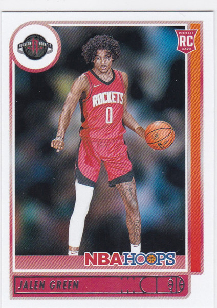 2021-22 NBA Hoops #218 Jalen Green RC Houston Rockets