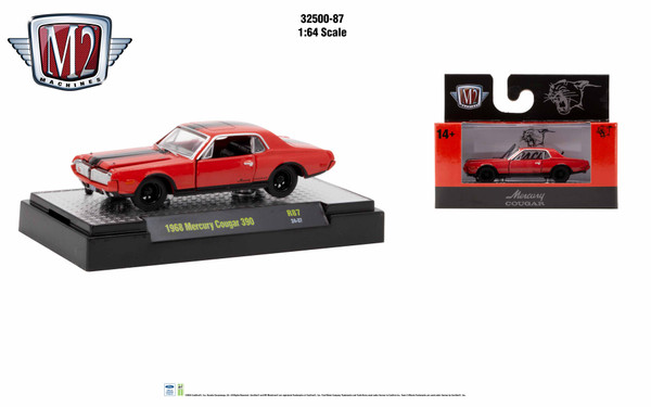 M2 Machines Auto Trucks Rel 87 1:64 1968 Mercury Coupe 390