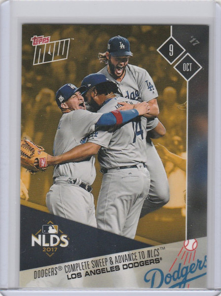 2017 Topps Now #PSB-2 Dodgers Complete Sweep & Advance to NLCS