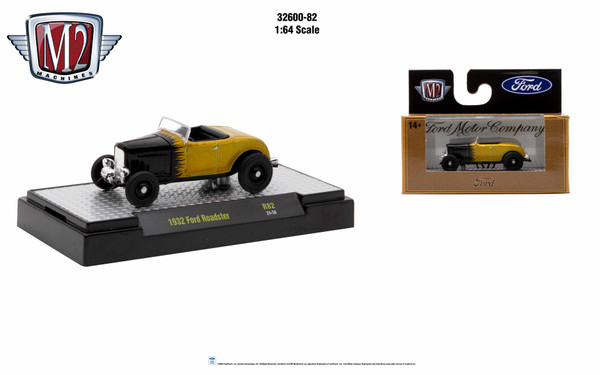 M2 Machines 1:64 Detroit Muscle Release 82 1932 Ford Roadster