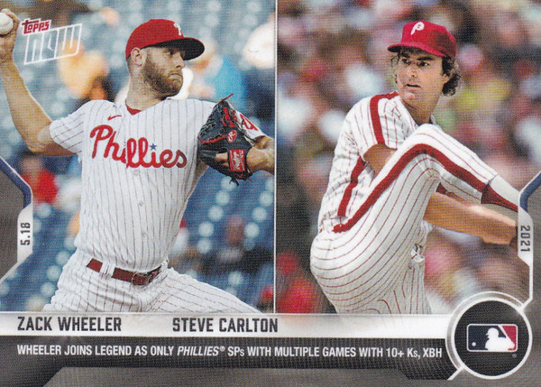 2021 TOPPS NOW #230 ZACK WHEELER- MLB